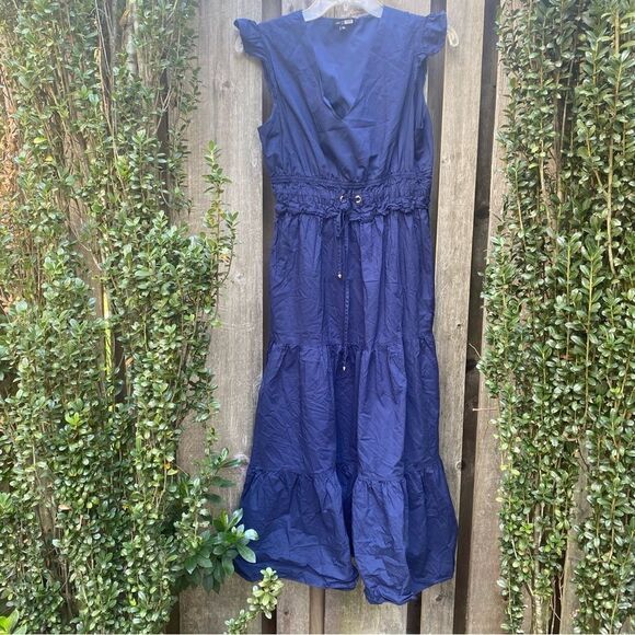 Area Stars Etten Tiered Midi Dress Size Medium - Picture 4 of 7